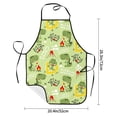 thumbnail image 2 of Pofeuu Cute Dinosaurs Cartoon Print Aprons with Pockets, Cute Aprons for Kitchen, Cooking, Server, Barber, Chef Apron, 2 of 7
