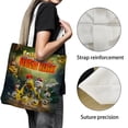 thumbnail image 3 of Little Eggs: An African Rescue Bolso de tela con estampado de lienzo para mujer, bolsa de compras reutilizable y estética, con cremallera interior, regalo para mujer,38*45cm., 3 of 6