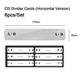 thumbnail image 1 of MYG 6PCS Alphabet Index Cards CD Turntable Vinyl Organizer CD LP Record Divider Card, 1 of 9