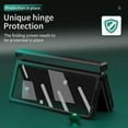 thumbnail image 7 of Feishe for Samsung Galaxy Z Fold 4 Case, Shockproof Luxury Gradient Color with Tempered Glass Screen Protector Matte Folding Flip Cover for Samsung Galaxy Z Fold 4 5G, Deep Green, 7 of 7