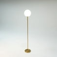 thumbnail image 5 of Ozarke Polaris Floor Lamp- Modern LED Glass Globe, ETL Listed - Brass, 5 of 8