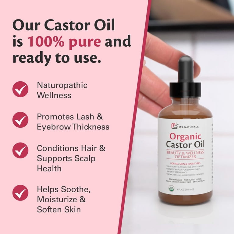 M3 Naturals 100% Cold-Pressed Castor Oil photo 2