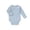 Light Blue, variant on GobdXE Wrap Front Long Sleeve Ribbed Baby Solid Bodysuit Side Snap Soft Cotton Onesie Size: