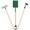 Assorted Color, variant on Hieromout 3Pcs Mini Gardener Tools Spade Rake Hoe Model Gardening Set Epitome for Kids Children