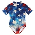thumbnail image 4 of 4th of July Swimsuit Girls 250 Anniversary USA Flag Printed Independence Day Toddler Kids Toddler Swimwear One Pieces Bathing Suits, 4 of 4