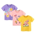thumbnail image 2 of Bnwani Girls T-shirts Short Sleeve Printed Shirt Casual Crew Neck Tops Purple Sizes 2-8, 2 of 9