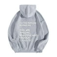thumbnail image 4 of XINXIAOO Womens Hoodies Long Sleeve Hoodie Pullover Sweatshirts Soft Hoodie Grey Clothes Womens Winter Tops Trendy Clothes for Teen Girls, 4 of 4