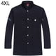 thumbnail image 2 of CHEF UNIFORM Uniform Cocina de manga larga Delantal con bolsillos delanteros Butcher Professional Home Suministros Sweat Bands for Grill Restaurant Black 4XL kenally LF000324-06, 2 of 7