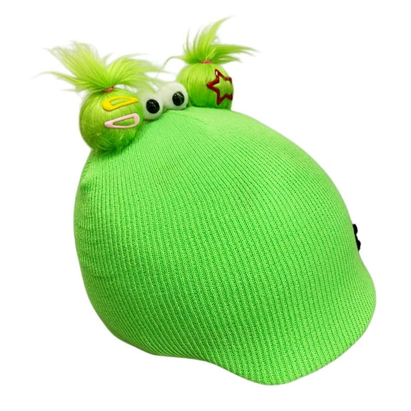 Funda para casco de esquí de nieve, decoración para casco, adorable y divertida funda para casco deportivo, cumpleaños Verde