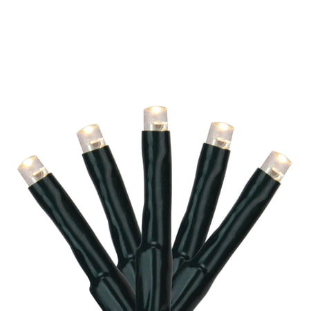Hofert Multi-Function LED M5 Mini Christmas Lights - Warm White - 20.5 Green Wire - 200ct