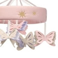 thumbnail image 4 of Lambs & Ivy Butterfly Dreams Pink/Purple Musical Baby Crib Mobile Soother Toy, 4 of 7