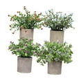thumbnail image 3 of 4 piezas de plantas artificiales pequeñas en maceta, plantas decorativas de imitación. Estilo E, 3 of 9