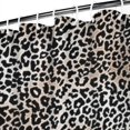 thumbnail image 3 of Black and Tan Leopard Print Shower Curtain 84"x72" ,Bathroom Decorative Shower Curtains Set with 12 Hooks,Modern Waterproof Washable Shower Curtain, 3 of 6