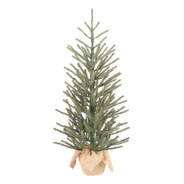 Holiday Time Green Fir Tree With Burlap Base Christmas Decoration 36 Walmart Com Walmart Com