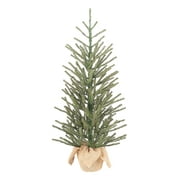 Holiday Time Green Fir Tree with Burlap Base Christmas Decoration, 36"