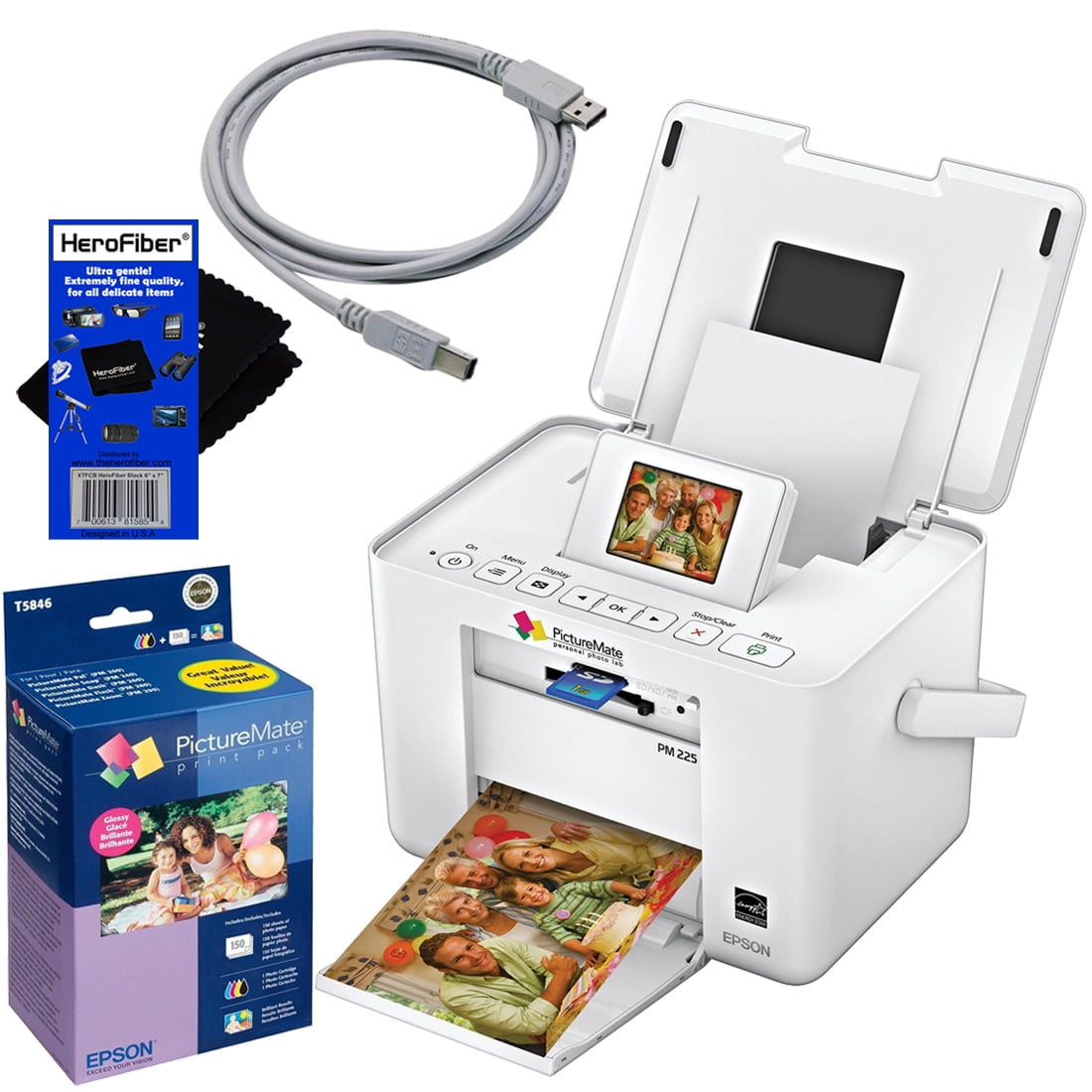  Epson  PM225 PictureMate Charm Compact  Photo Inkjet Printer  
