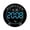 Blue, variant on MJSHUN 10" Large Digital Wall Clock with LED Display, Electric Wall Clock with Temperature & Humidity, Auto DST, Date, and Day, 10-Level Brightness for Office, Bedroom, Living Room, Classroom Décor