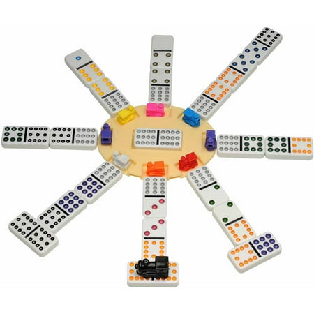 Mexican train dominoes game set