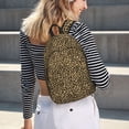 thumbnail image 5 of Balery Leopard Print Mochila Clásica Impresa Básica para Viaje, Mochila Escolar Resistente al Agua, Mochila de Lona con Correas Ajustables-Small, 5 of 5