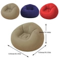 thumbnail image 4 of QualitChoice ABS Comfortable Lazy Chair Easy To Clean And Space-saving Durable Stylish Inflatable Couch Lazy Sofa gray, 4 of 6