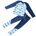 thumbnail image 4 of ATOGUTA Kids Swimsuits Long Sleeve Rash Guard Swimwear Quick Dry Surfing Wetsuit for Kids Bathing Suit Size 3T-14, Blue, 4 of 5