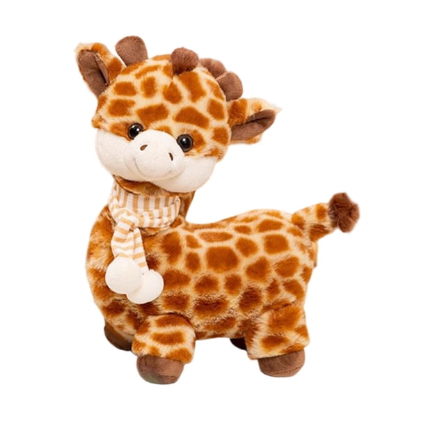 Jirafa de peluche de juguete, suave animal de peluche, almohada, lindo muñeco de peluche, decoración del hogar, cojín 30 centímetros