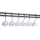 thumbnail image 1 of 12 Piezas de Despzamiento Soporte Rosa Duradero Moderno Accesorio Casa Inoxidable Bnco perfecl Gancho de la cortina de la ducha, 1 of 8