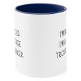 thumbnail image 2 of Grandma Gifts Two-Tone 11oz Mug "I'm not old, I'm a vintage troublemaker.", 2 of 4