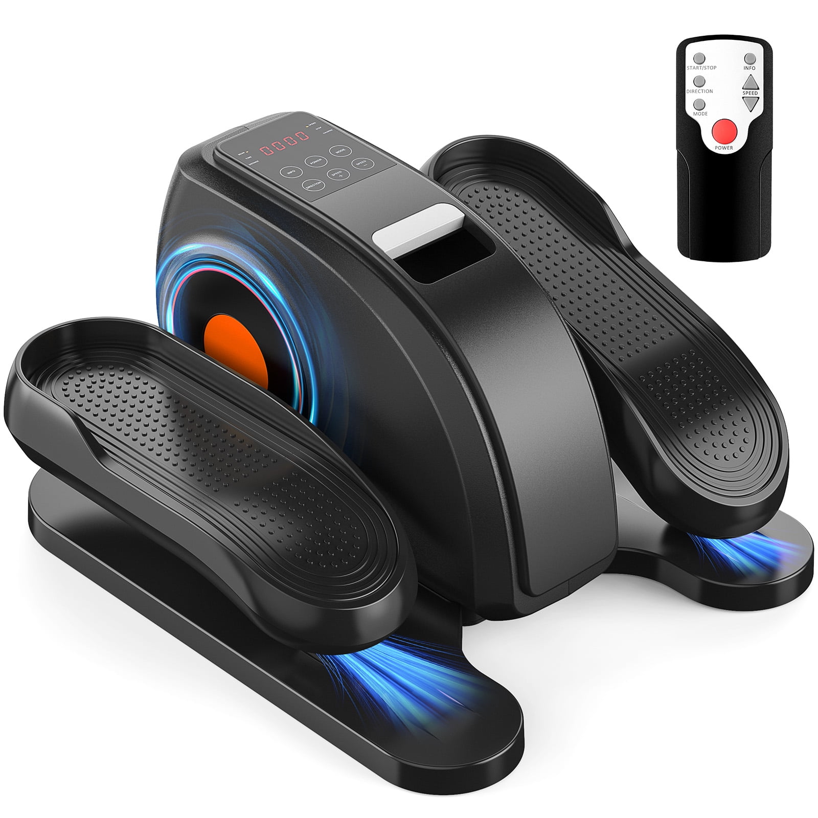 OLIXIS Under-Desk Elliptical Machine, Quiet Seated Pedal Exerciser with Remote Control and LED Display