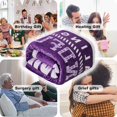 thumbnail image 6 of OMERAI Soft Flannel Throw Blanket, Positive Healing Words, Purple, 50x60 Inch, Women Get Well Soon Gift, 6 of 9