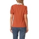 thumbnail image 3 of INSPIRAR CHIC Blusa de Mujer Vintage con Cuello Peter Pan y Mangas Cortas de Contraste XS Caramelo, 3 of 6