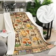 thumbnail image 2 of Mushroom Blanket Fleece Soft Cozy Throw Blanket for Couch Bed Living Room, Lightweight Flannel Plush Warm Travel Throws and Blankets for Sofa 60x80 Inches, 2 of 6