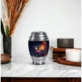thumbnail image 5 of Humming Bird Small Cremation Urns For Adult Male, Keepsake Urn For Mom Ashes, Flowers Funeral Urns For Adult Male, Black Little Urn For Male Ashes, 3 Inch, 5 of 6