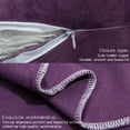 thumbnail image 5 of Organictune 2 Pack Velvet Pillowcases, Ultra Soft and Cozy Luxury Zippered Pillow Cases, Purple, Queen, 20" x 30", 5 of 5