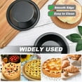 thumbnail image 3 of 5 Inch Mini Pie Pans, Set of 4 Small Pie Plates, Nonstick Round Bakeware Tins for Pies, Tarts, and Desserts, Carbon Steel Construction, 3 of 6