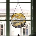 thumbnail image 3 of Funny Christmas Gift - Black White Golden Tree Christmas Stained Glass Hanging Ornament - Festive Garland Tree Decoration, Gift for Family & Friends, 2025 Keepsake, 3 of 3