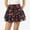 Black-2, variant on Women Summer Shorts Comfy Skorts Chic Floral Belted Casual Elastic High Waist Ruffle Beach Shorts Lounge Pants