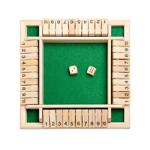 Juego De Dados De 4 Vías Para Niños Y Adultos, Juego De Mesa De Madera Grande De 4 Lados, Juego Inteligente Para Aprender Números, Estrategia, Gestión De Riesgos Cateissary FN002074-00