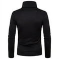 thumbnail image 2 of Men Basic Long Sleeve Solid Color Turtleneck Slim Pullover Sweater Tops Shirts, 2 of 5