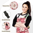 thumbnail image 2 of Daisies and Tulips Flower 5 Pcs Kitchen Set Heat Resistant Oven Mitts and Non-Slip Pot Holders with Adjustable Cooking Apron, 2 of 6