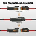 thumbnail image 2 of Nilight 2 Pin DT Connectors 16AWG 6 Kits Male and Female Electrical Connector Waterproof Plug and Play Shrink Butt Terminals for Automotive Cars Truck Motorcycle Marine Boats, 2 of 8