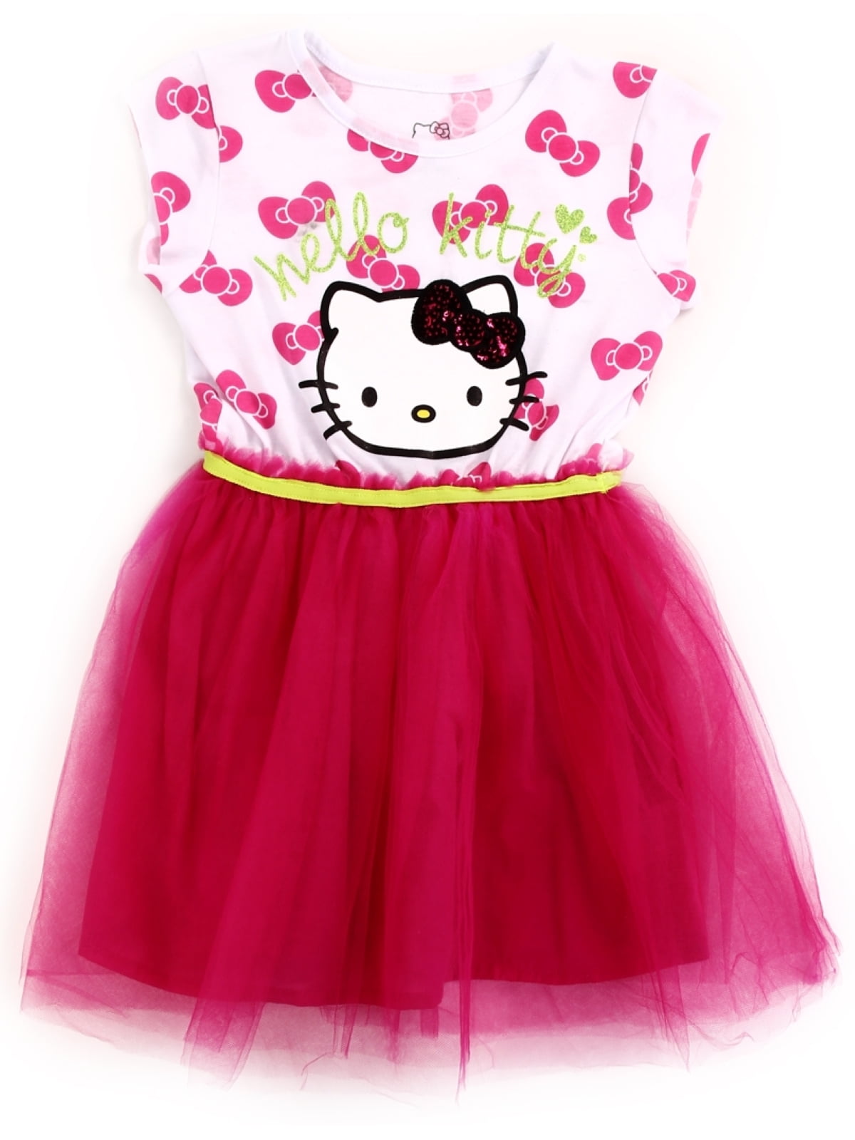 Hello Kitty Girls' Allover Print Casual Tutu Dress (Toddler Girls
