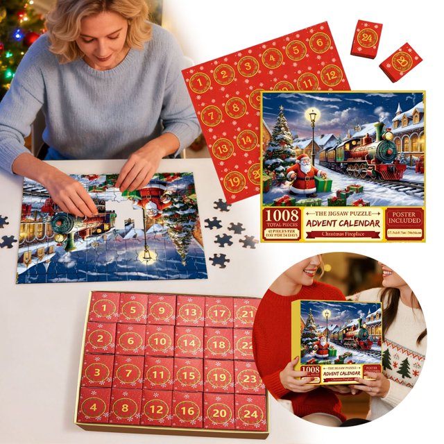Countdown Sets Countdown for Xmas 24 Day Advent Calendar with 24 Figures and Holiday Ornaments Home Party