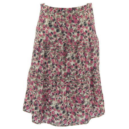 Boden - BODEN Women's Floral Midi Skirt US Sz 6P Pink/Taupe/Navy/White ...