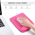 thumbnail image 3 of NEX Mouse Pad with Memory Foam Wrist Rest, Non-slip Rubber Base Mouse Mat for Typist Office (Pink), 3 of 6