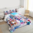 thumbnail image 3 of Castle Fairy Kids Nutcracker Snowman 2pcs Bedding Comforter Set,Christmas Tree Twin Comforter Sets,Candy Cane Breathable Bedding Set,Super Cozy Room Decor, 3 of 8