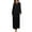 Black, variant on Doomiva Womens Long Sleeve Muslim Dresses Abaya Islam Dubai Modest Long Robes Loose Basic Dress Nude L-XL