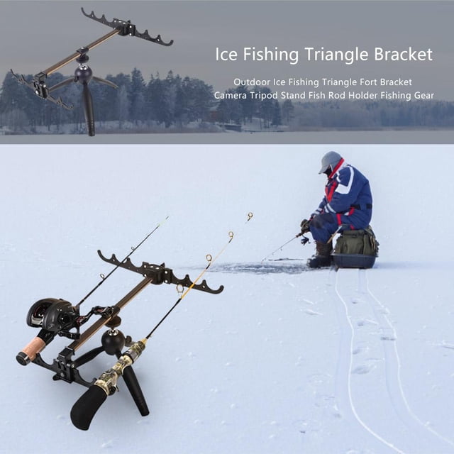 Soporte triangular para pesca en hielo, trípode para cámara, soporte para caña de pescar, equipo de pesca Tmvgtek Para Estrenar