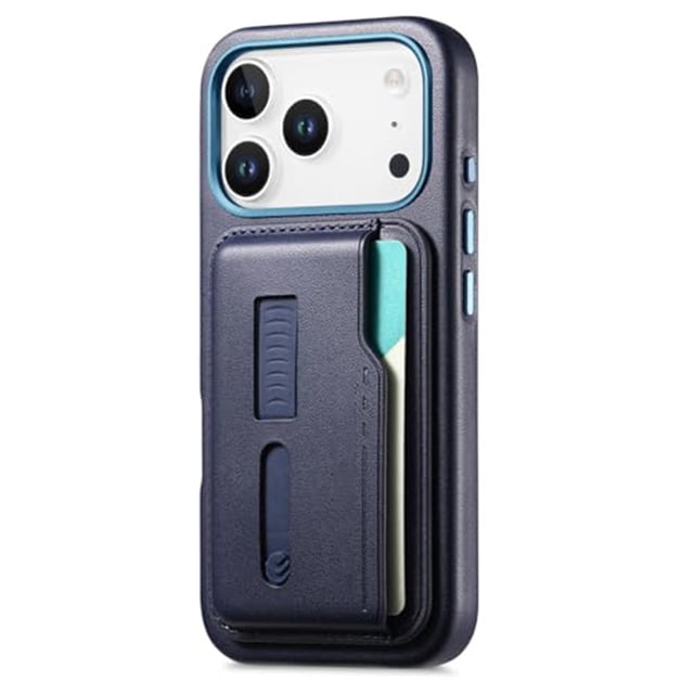 Case For IPhone 17 Pro Max/17 Pro/17 Air/17, PU Leather Shell With Detachable Card Insertion Wristlet Cover