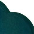 thumbnail image 4 of Arched Upholstered Full Platform Bed in Rainforest Green Velvet, 4 of 9
